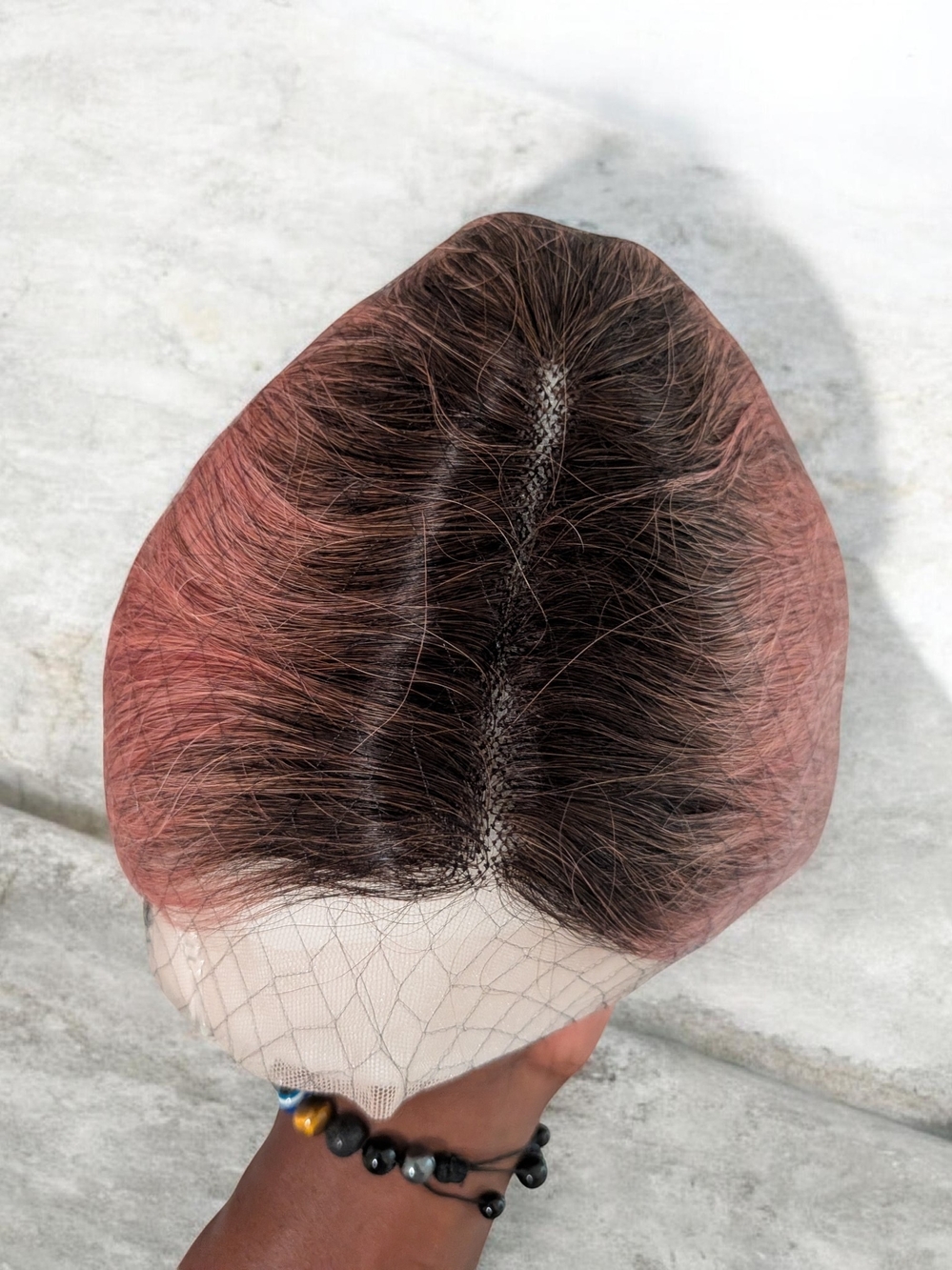 100% Human Hair Pink Short Bob Wig Human Hair - 150% Density 13x6x1 12" inch